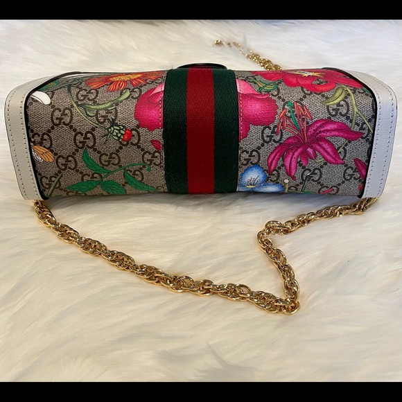 NEW Authentic Gucci Ophidia GG Flora Shoulder Bag - Picture 5 of 11